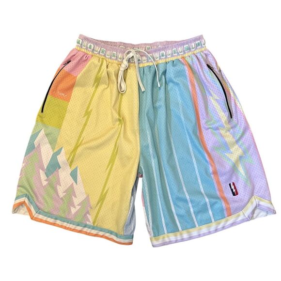 Trillest x Who Cares "What The NBA" Pastel Swingman Basketball Shorts Men’s 3XL - Picture 1 of 8